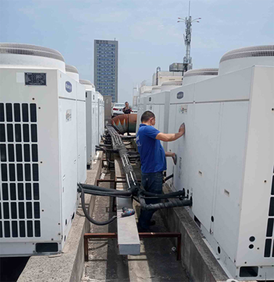 湄潭中央空调制热和不制冷系统维修方法